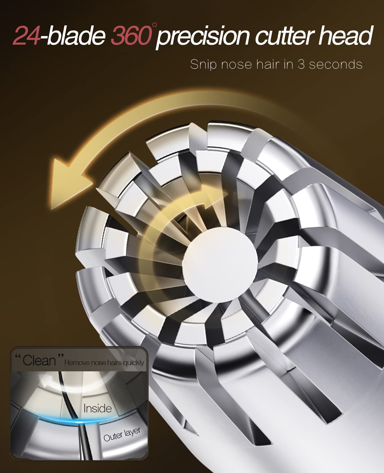 ผมจมูกTrimmerสําหรับชายไม่มีเสียงรบกวนล้างทําความสะอาดได้ด้วยตนเองจมูกTondeuseผมTrimmerмса aparador delos do nariz