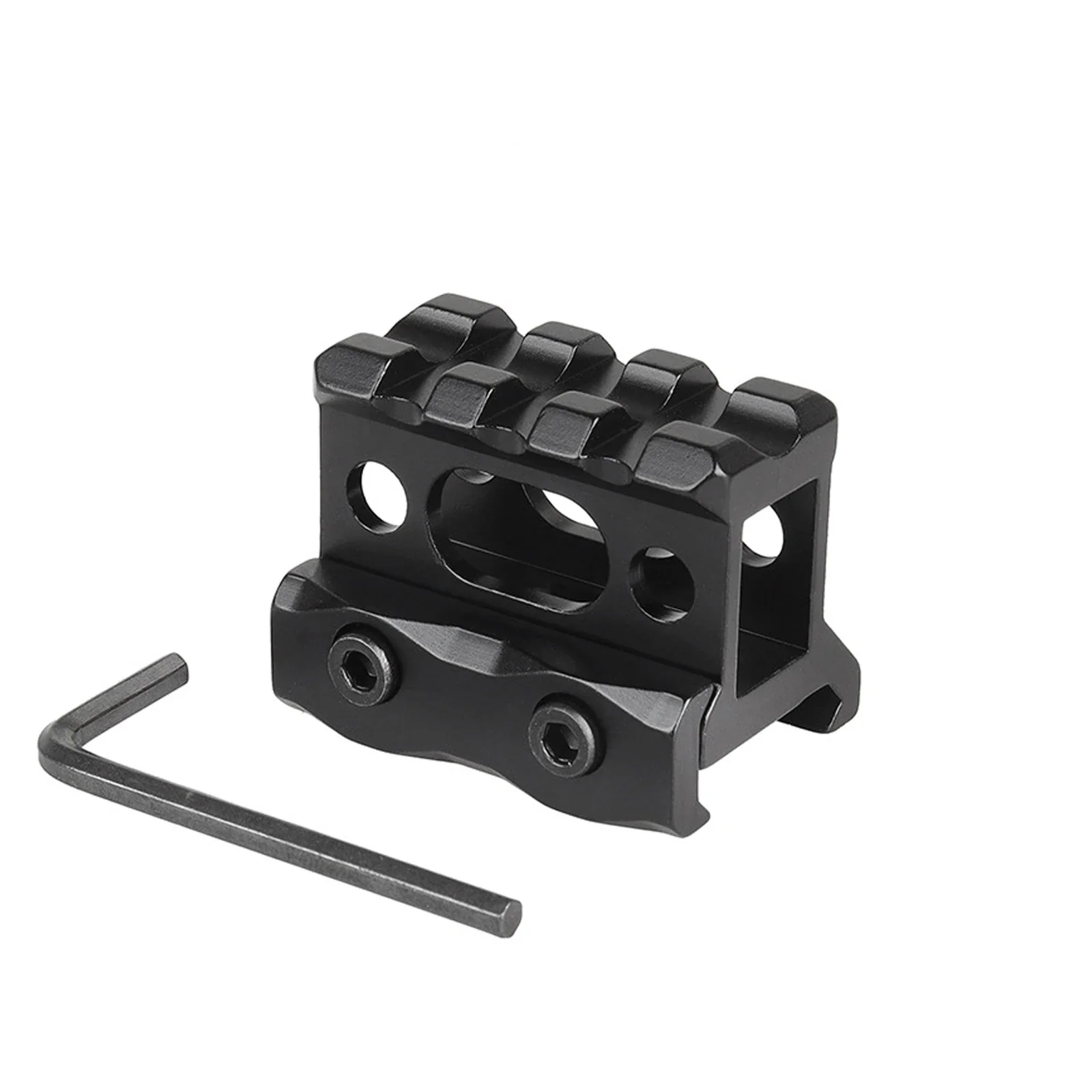 Riser Mount 1" Height Picatinny Short Riser Mount Aluminum Alloy Scope Riser Base Mount 20mm Picatinny Rail