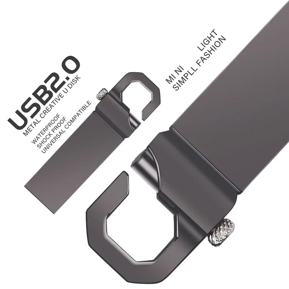 Новый USB-флеш-накопитель 2,0, 8 ГБ, 16 ГБ, 32 ГБ, 64 ГБ, 128 ГБ, металлический флеш-накопитель 2,0, USB-флешка, высокоскоростной накопитель 2,0, 8 ГБ, 16 ГБ, 32 ГБ, 64 ГБ, 128 ГБ