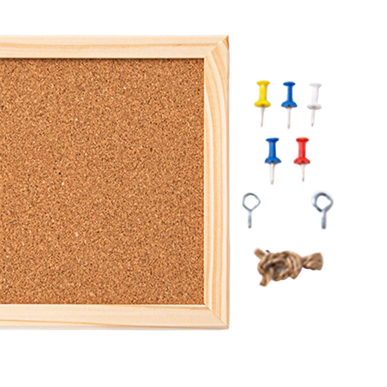 Cork Bulletin Board Bulletin Board ไม้ตกแต่งภาพจอแสดงผลแขวน Home Office Memo Notes Vision Board Corkboard