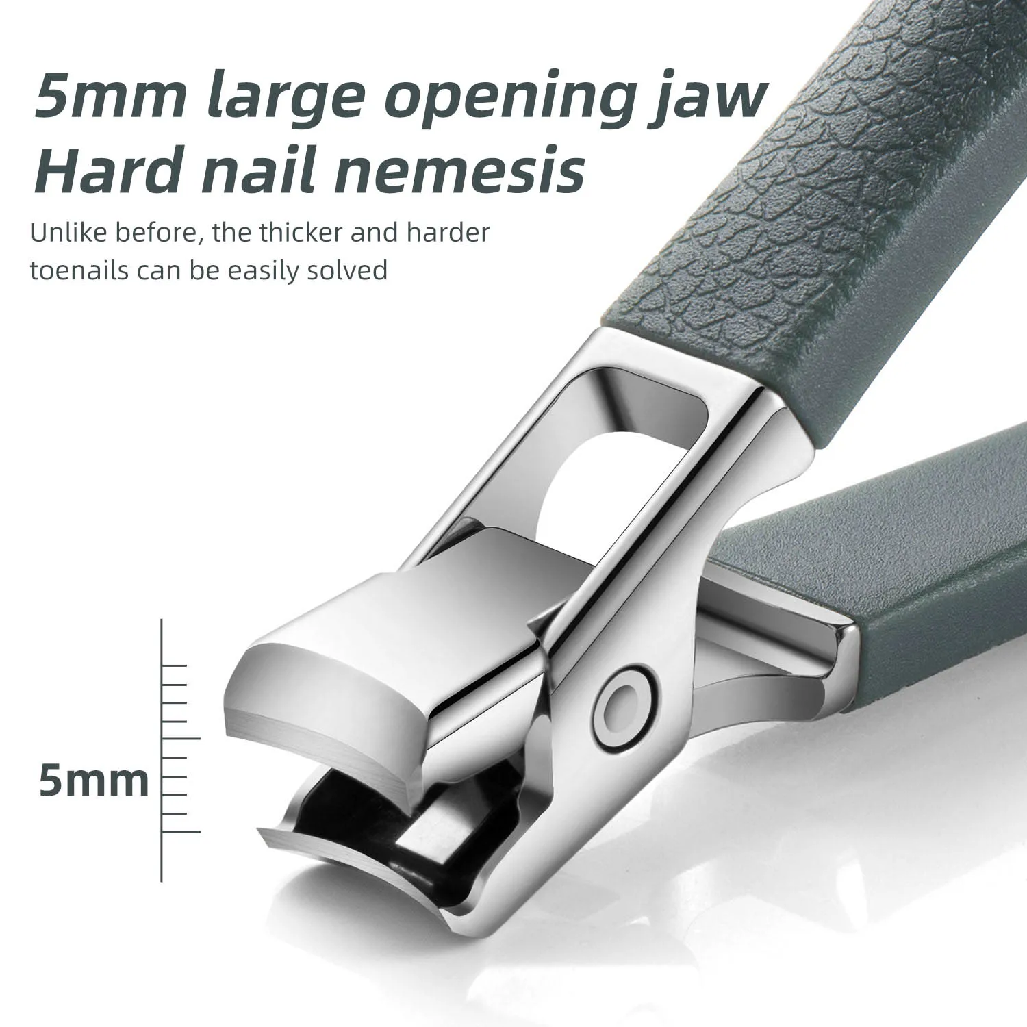 1pcs Clipper For Thick Nails Heavy-Duty Large Jaw Opening Manicure Tools Unisex For Fingernails Toenails Senior Citizen Friendly