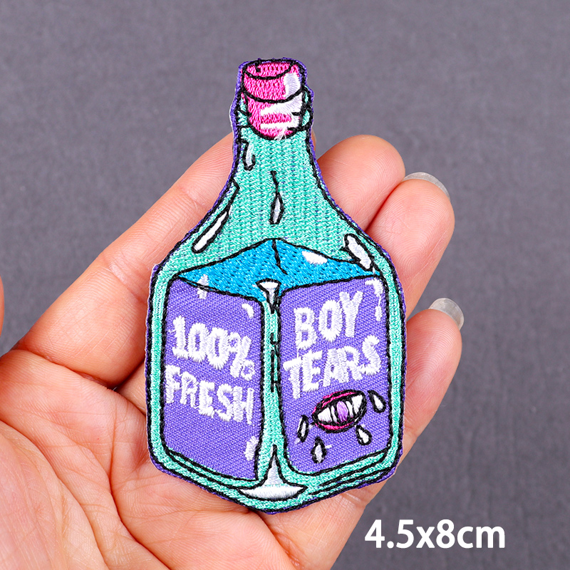 Parche bonito de dibujos animados DIY bordado hierro en parches para ropa parches termoadhesivos en ropa pegatina de planchado de gato sandía