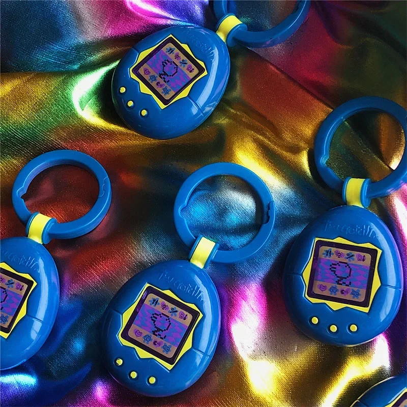 Tamagotchi สัตว์เลี้ยงอิเล็กทรอนิกส์ Virtual Cyber Pet ของเล่นขนาดเล็กโคมไฟจี้พวงกุญแจ90S Nostalgic เกมคอนโซลของขวัญเด็ก