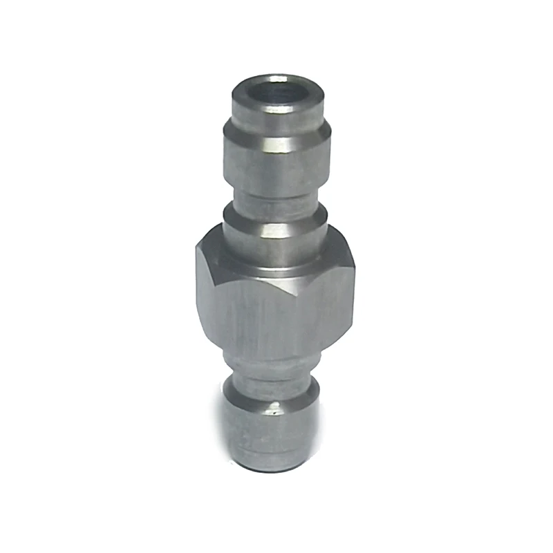 Adattatore maschio a sgancio rapido su entrambe le estremità da 8 mm, doppio maschio in acciaio inossidabile, capezzolo di riempimento HPA, accessori ad alta pressione