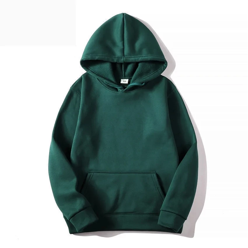 2025, unisex sweatshirt met capuchon, herensweatshirt in effen kleur, heren- en damespullover met lange mouwen en plug-in zak
