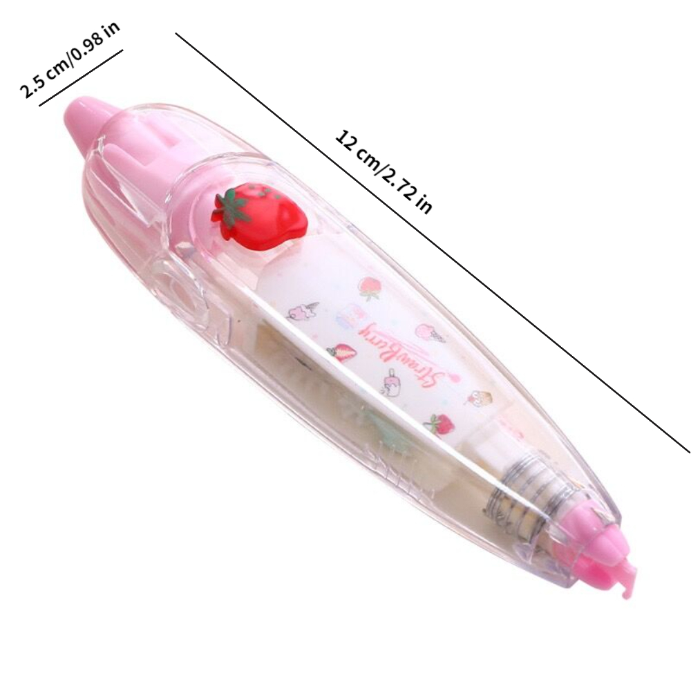 1 pc kawaii animais mecânico decorativo fita de correção corrector diário diy suprimentos arte presente acessórios escola