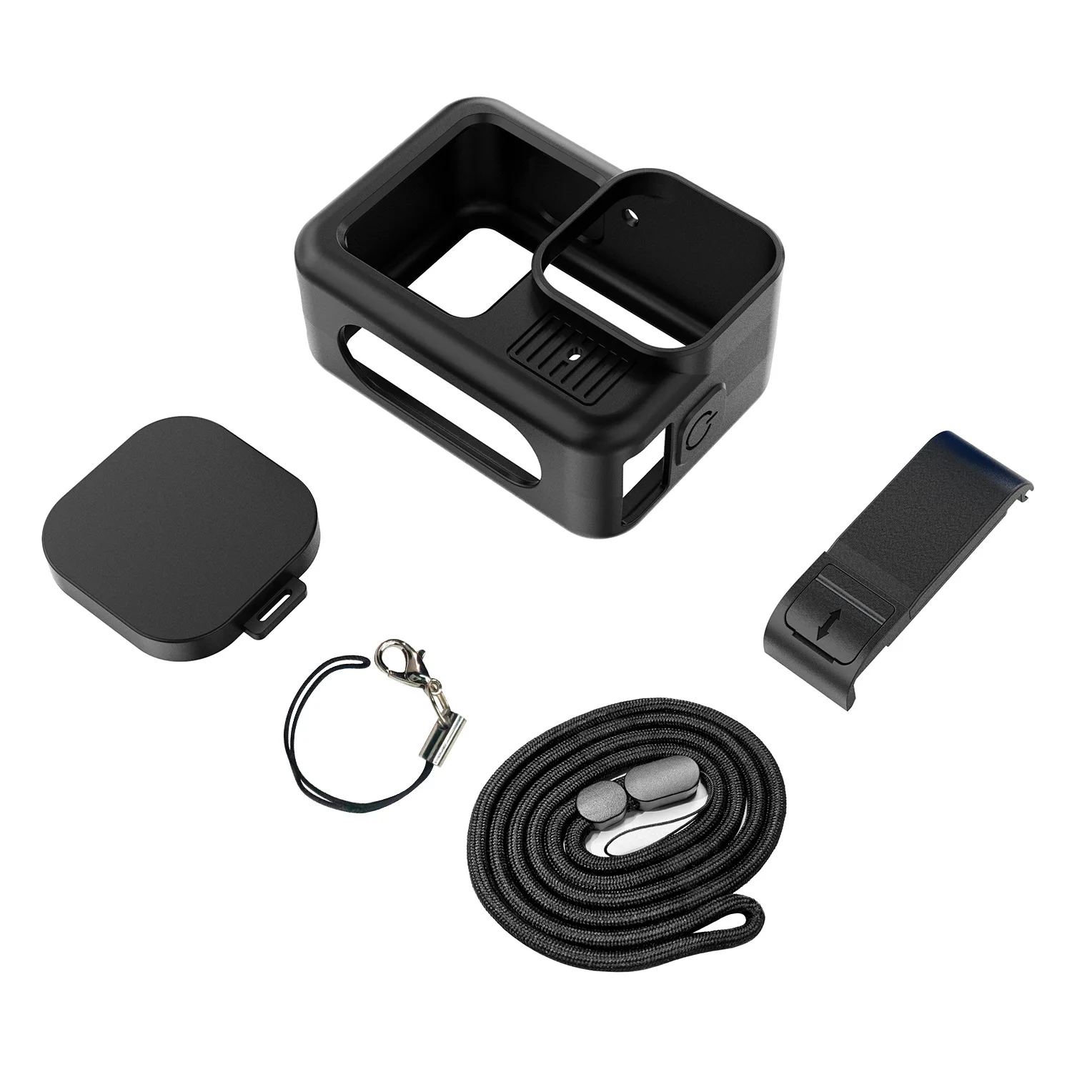 Protective Silicone Case for GoPro Hero 13 Black Tempered Glass Screen Protector Film Lens Cap Cover For Go Pro Accessory