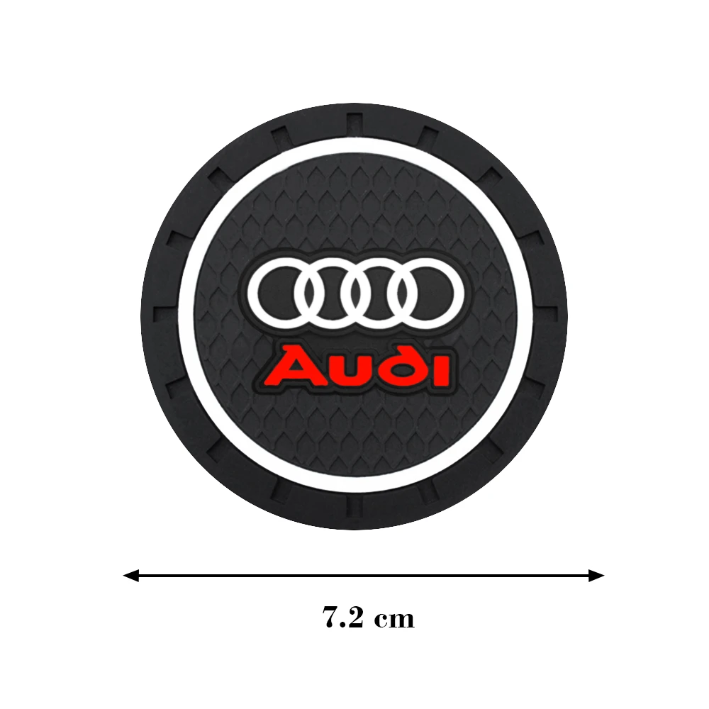 1/2 Uds. Portavasos para coche, accesorios de fibra de carbono, posavasos de agua para Audi a3 a4 a5 a6 a7 a8 Q3 Q4 Q5 Q6 Q7 b8 b6 c6 8p