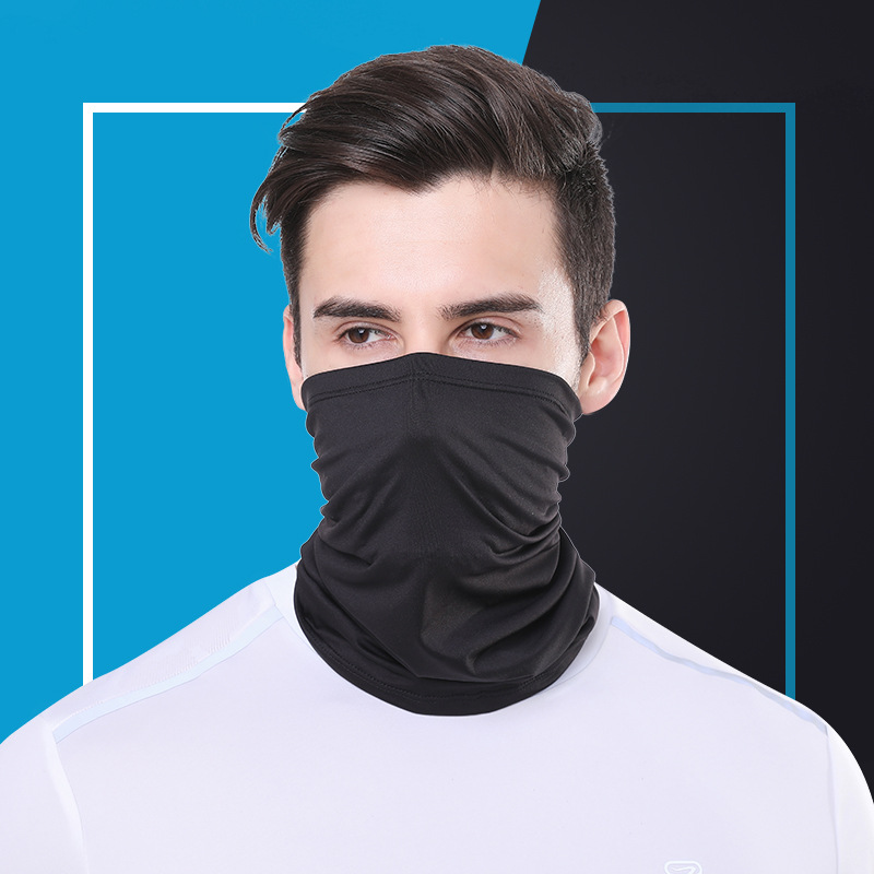 Protección UV, cubierta facial de seda de hielo, tubo para el cuello, Bandana para deportes al aire libre, bufanda transpirable para senderismo, polaina para el cuello, Bandana de camuflaje