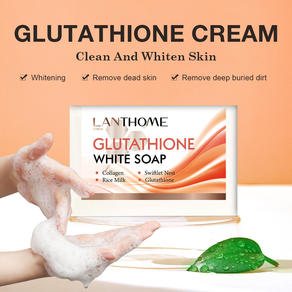 1/3/5PCS Glutathione Cream Soap Facial Soap Deep Cleansing Glutathione Skin Brightening Handmade Moisturizing Soaps Body Care