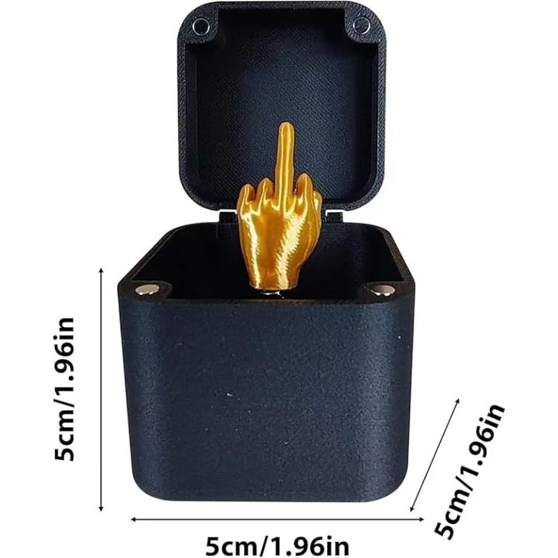 Fuera de la caja, caja de regalo emergente con dedo medio, escritorio creativo, decoración del hogar, regalos, dedo medio, novedad, regalo de broma divertido de Navidad