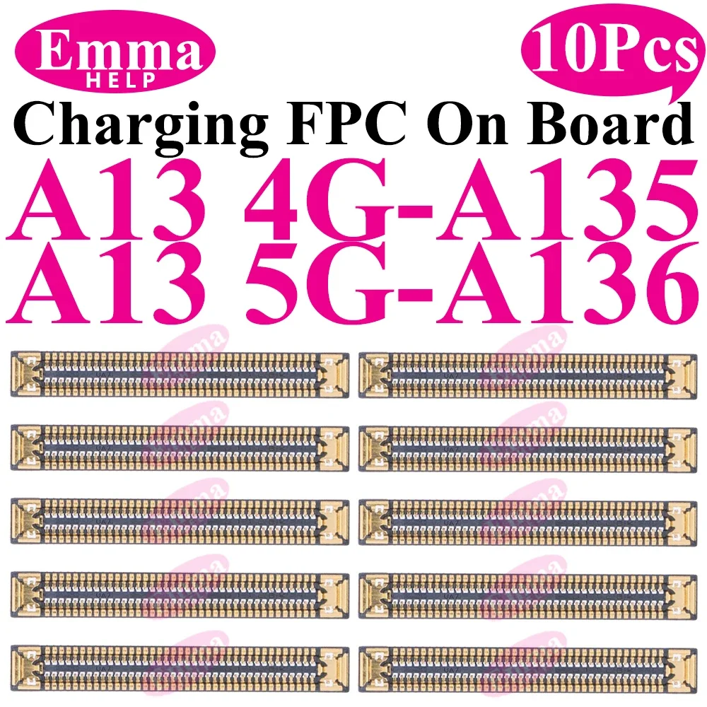 10 stücke USB Ladegerät Lade Port FPC Stecker 78Pin Für Samsung A33 A53 A23 A13 A73 A52 A32 A22 a12 A72 A02 A03 Stecker Auf Bord
