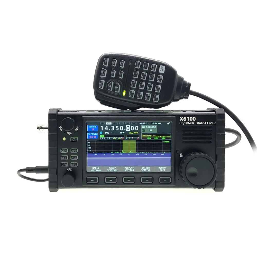Xiegu X6100 50 МГц, высокочастотный трансивер, все режимы трансивера, портативный SDR, коротковолновый трансивер с антенным тюнером