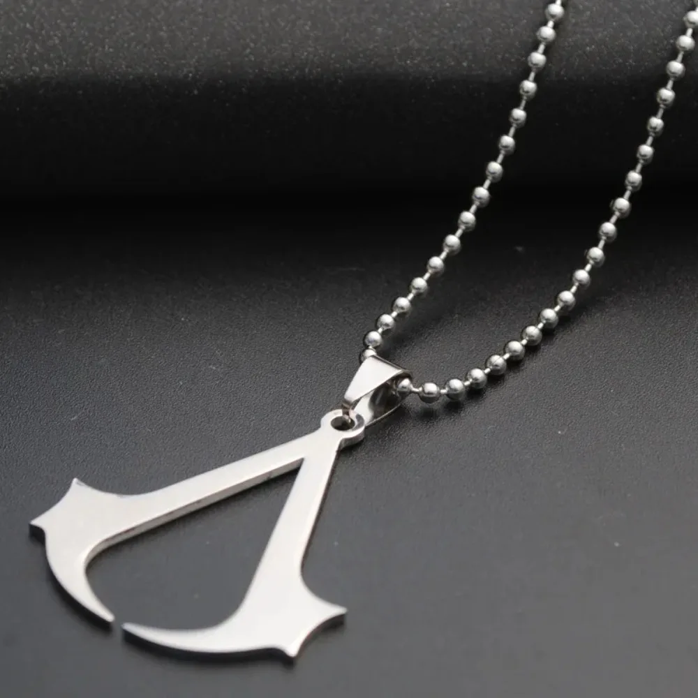 สแตนเลส Assassin Syndicate Creed DIY จี้เกมภาพยนตร์อะนิเมะคอสเพลย์สร้อยคอผู้ชายเครื่องประดับของขวัญ