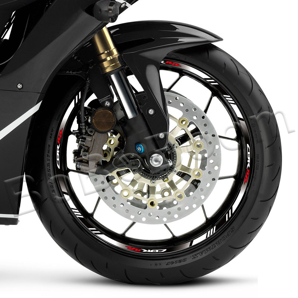 Pegatina reflectante para rueda de motocicleta CBR1000RR CBR600RR Cbr400rr, calcomanía de llanta de 17 pulgadas, accesorios de cinta a rayas impermeables