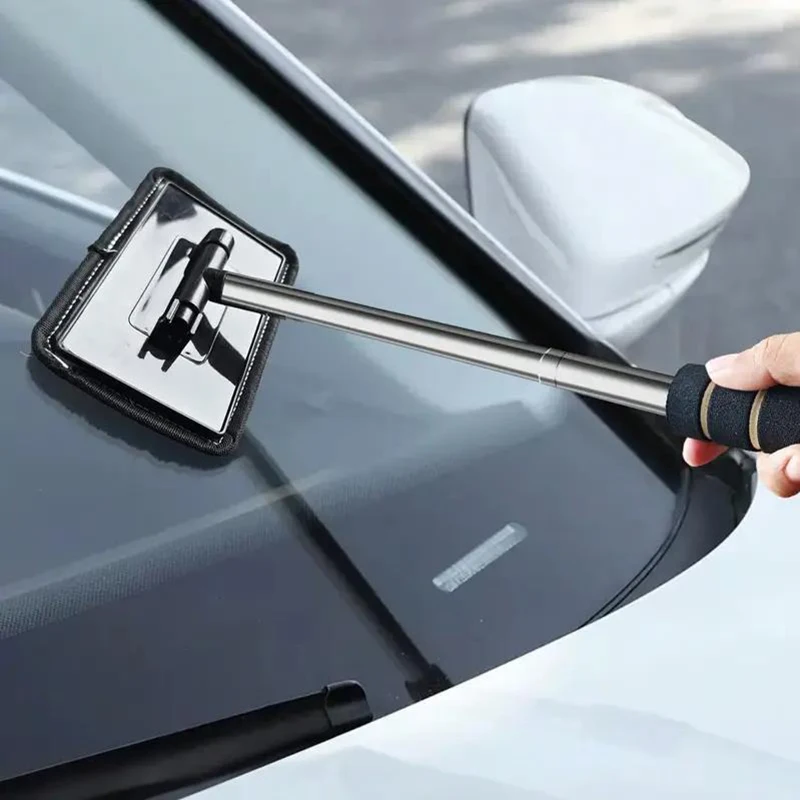 Essuie-glace télescopique pour pare-brise d'automobile, grattage à l'eau, outils de nettoyage automobile, brosse de nettoyage de vitres, chiffon de nettoyage