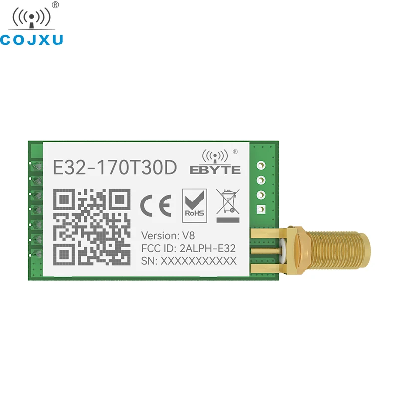 Lora rf modul 170 mhz 1w 2,0 mhz uart drahtloser transceiver fern-sma-k antenne E32-170T30D-v5.0