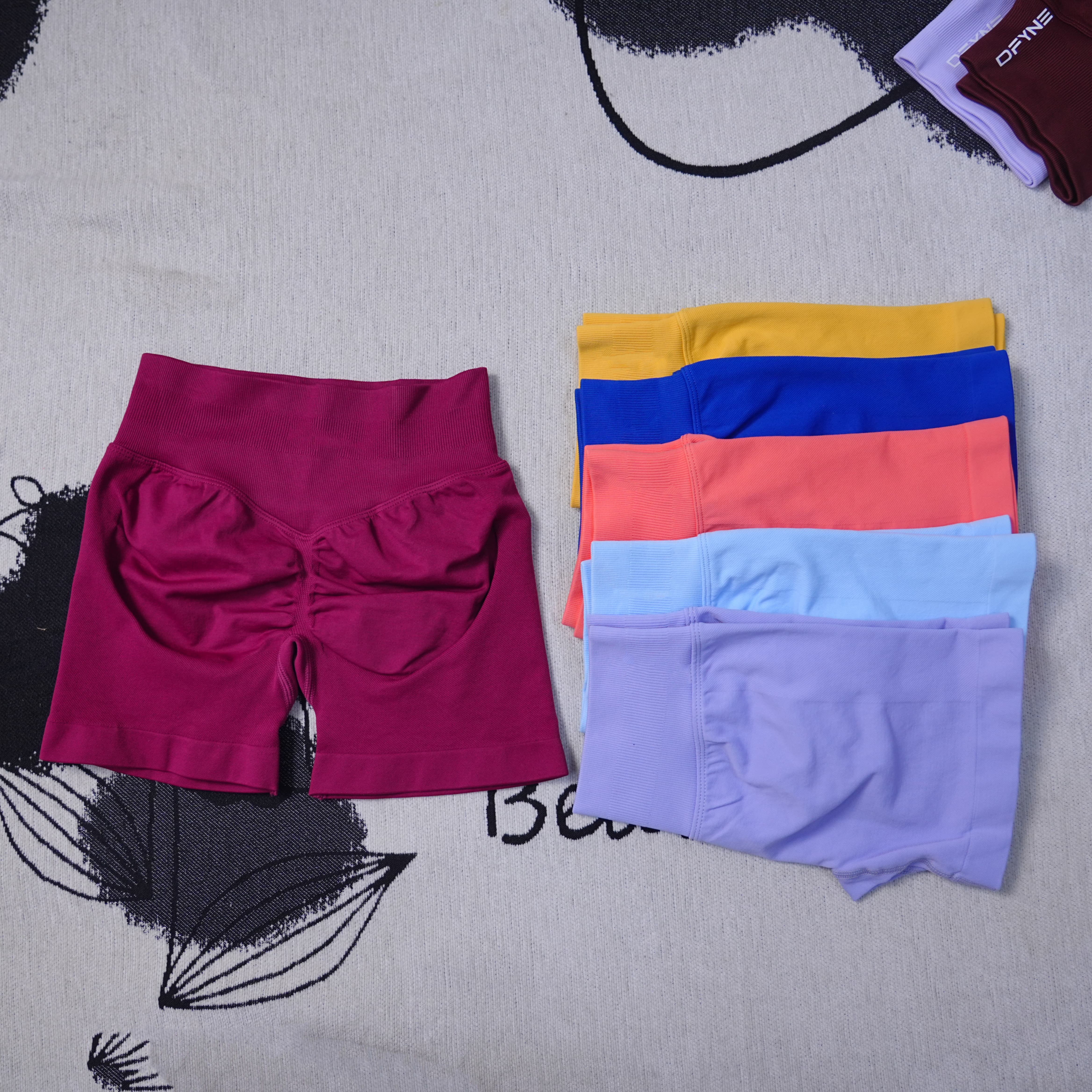 Dynamic Shorts 4.5" Women's Seamless Yoga Shorts High Waisted Butt Lifting Breathable Workout Gym Running Comfort