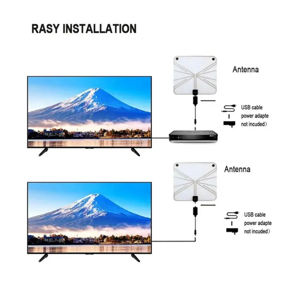 TV Antenna Amplifier 4K UHD Low Noise USB Interface Antenna Signal Enhancement Receiver Digital Television Accessories