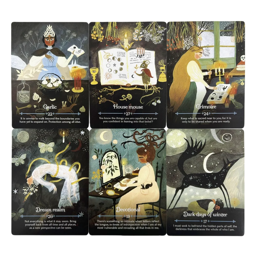 Seasons Of The Witch Imbolc การ์ด Oracle 44 ภาษาอังกฤษ Visions Divination Edition Deck Borad เกมไพ่ทาโรต์สําหรับปาร์ตี้เล่น