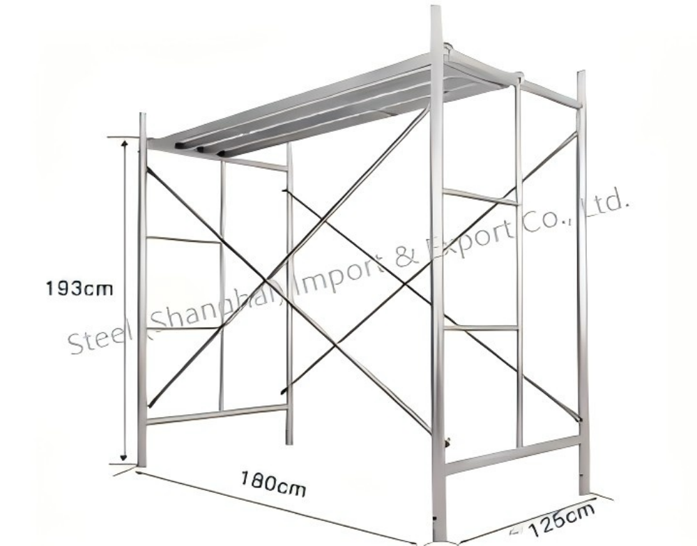 Shanghai STEEL Factory Industrial Modern Quick-mounted Mobile Aluminum Alloy 2.5m Scaffolding Construction Climbing Ladder High