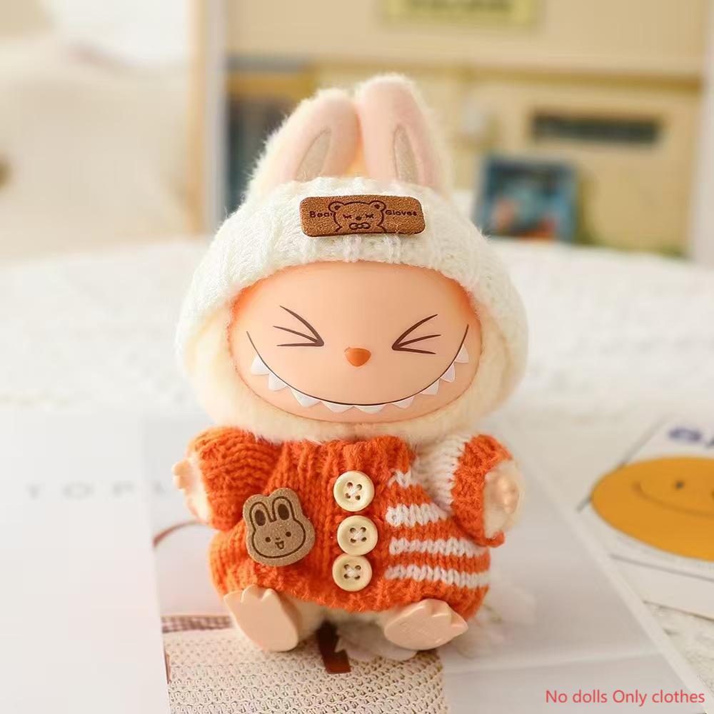 Одежда для лабу 15-17 см, одежда для сидения, милый свитер, шляпа, аксессуары, модные аксессуары для кукол, без кукол