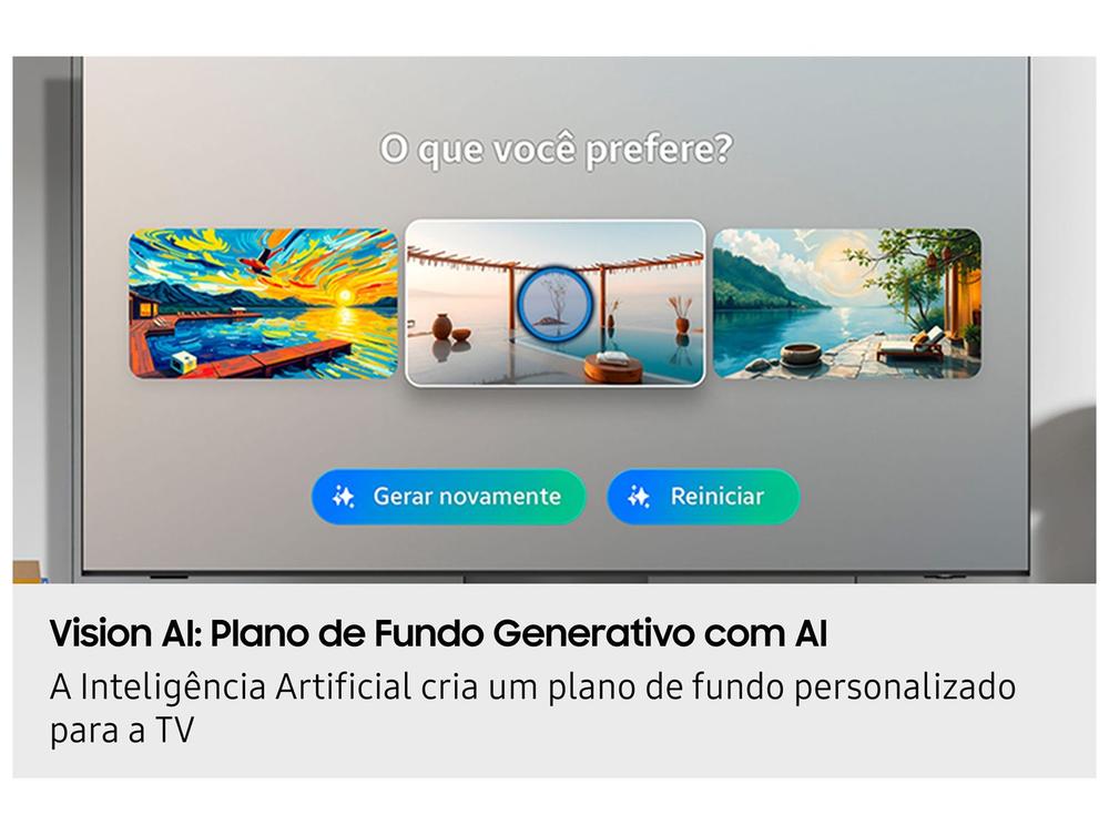 Smart TV 50" Samsung 4K QLED QN50Q7FAAGXZD Tizen Q4 AI 3 HDMI