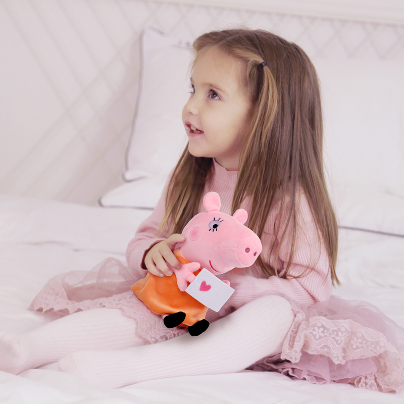 30 cm 12'' Echter Peppa Pig Papa Mama Opa Oma Dinosaurier Teddybär Peppa George Plüschtier Kindergeburtstag Weihnachtsgeschenk