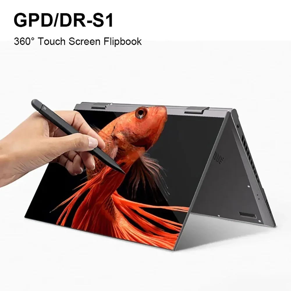 DR-S1 10,9 дюйма 360 °   Складной мини-ноутбук Intel N95, сенсорные экраны, 16 ГБ, DDR5, компьютер, ноутбук, 2 ТБ SSD, клавиатура с подсветкой, планшет, ноутбук