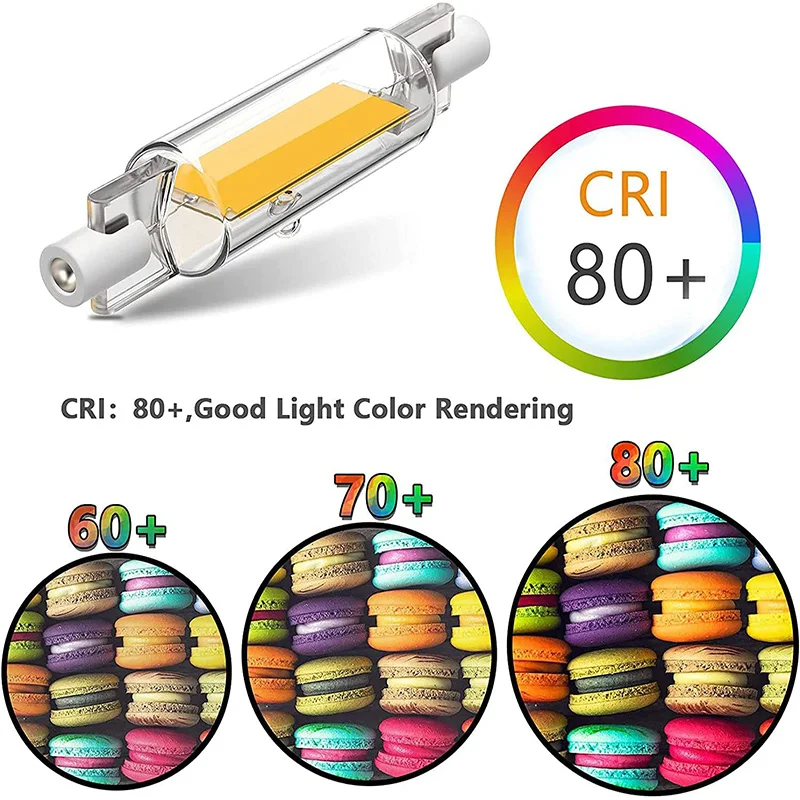 1 Uds 4 Uds R7S LED COB tubo de vidrio de alta potencia 78mm 118mm J78 J118 bombilla COB AC110V 220V 230V 240V reemplazo de lámpara halógena para el hogar