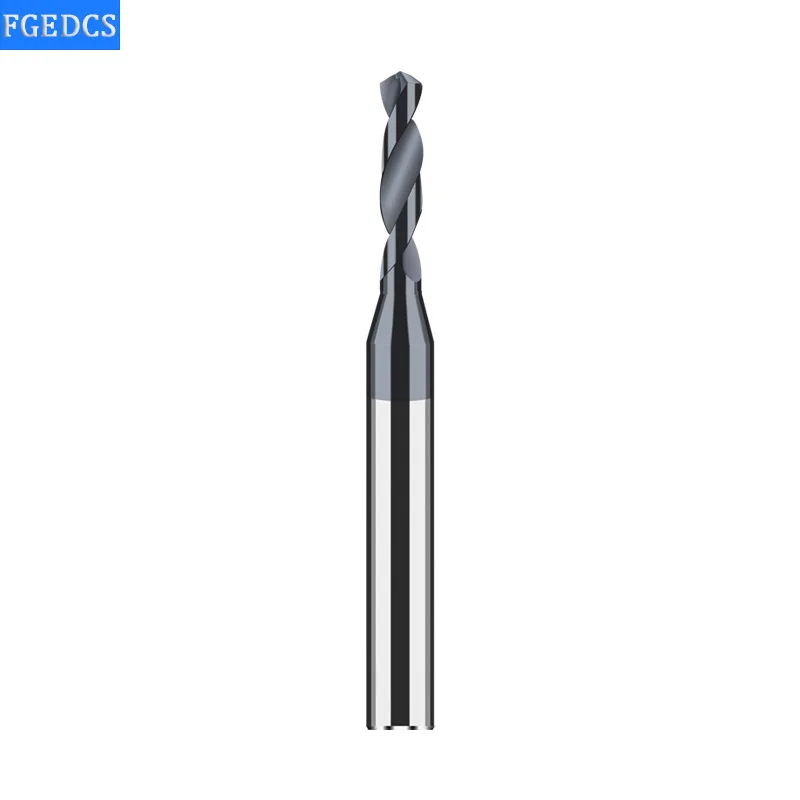 Cacbua Hợp Kim Mũi Khoan Thép Vonfram Cứng Đồng Xoắn Bit D4mm Vỏ Micro-Đường Kính Nguyên Khối Chắc Chắn Mũi Khoan Kim Loại Máy CNC