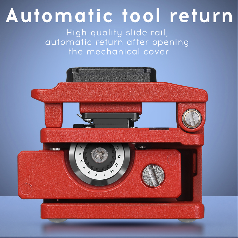 COMPTYCO Fiber cleaver AUA-X5 Red FTTT Fiber Optic Knife Tools cutter High Precision Cleaver 16 point blade