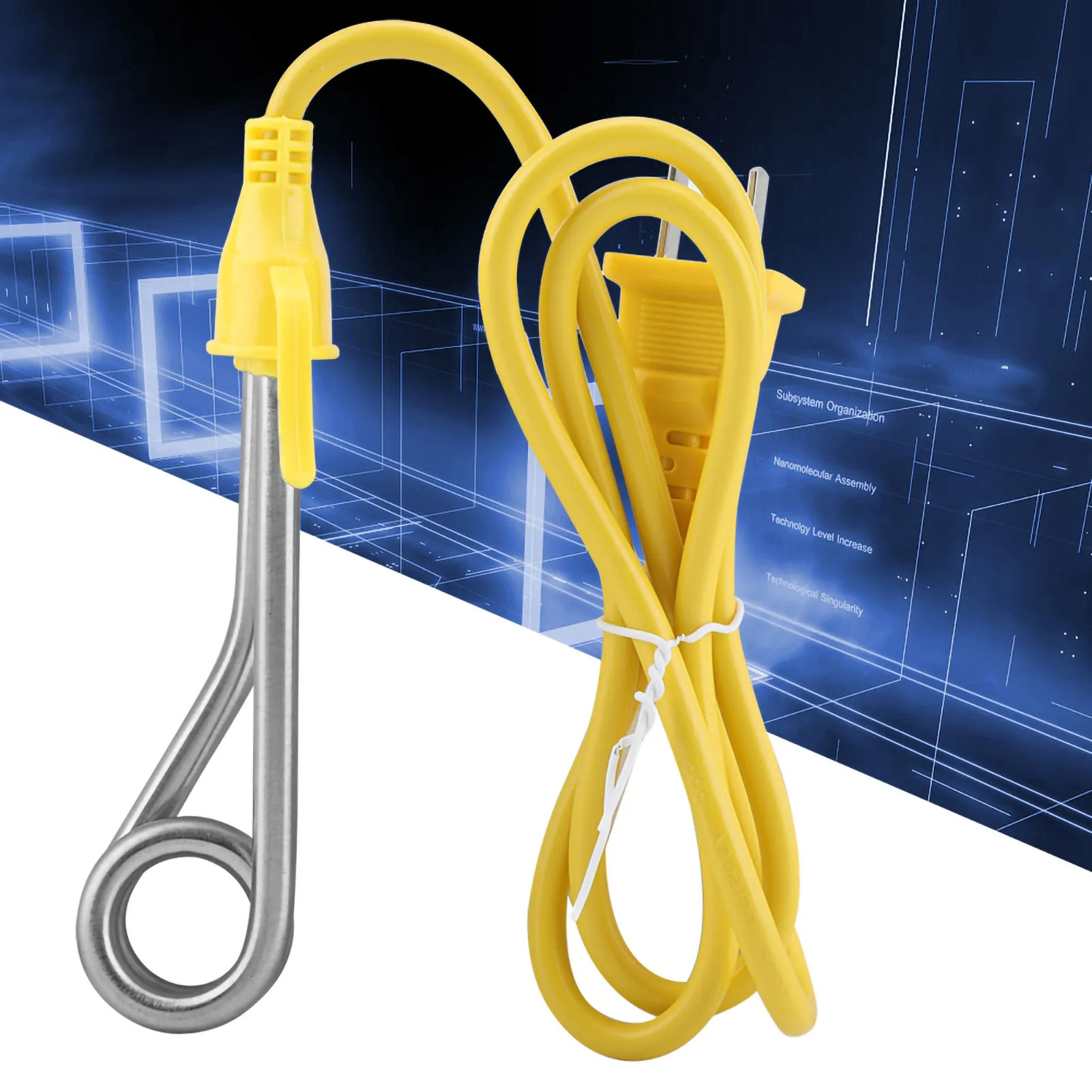 Calentador eléctrico para uso en viajes, Mini caldera de agua caliente, café, inmersión, 600W, enchufe CN, 220V