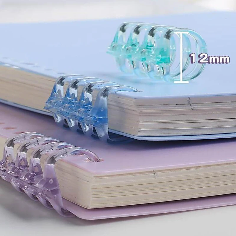 10 шт./набор, разноцветные пластиковые кольца для блокнота