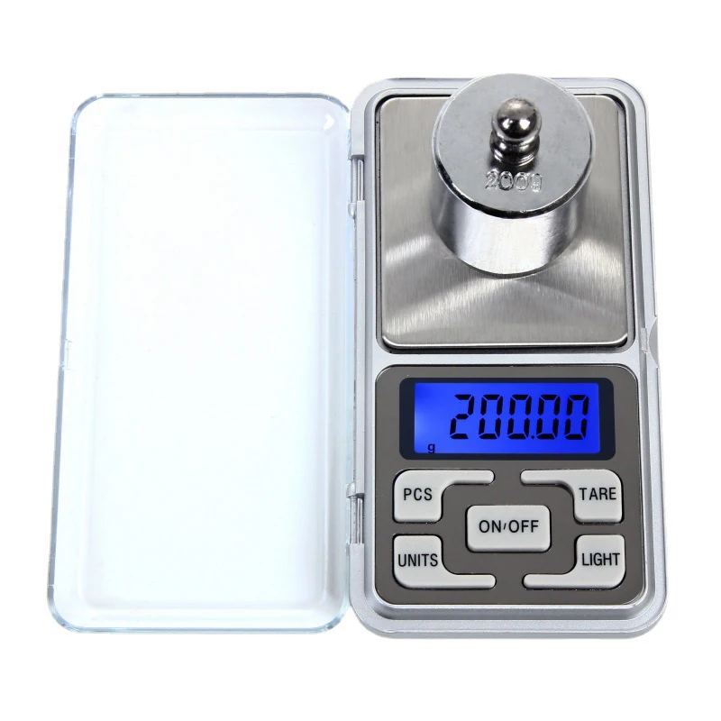 อิเล็กทรอนิกส์ดิจิตอล LCD น้ําหนัก 500g/0.01g Scale Balance Pocket เครื่องประดับเพชร Backlight สําหรับห้องครัวห้องปฏิบัติการ