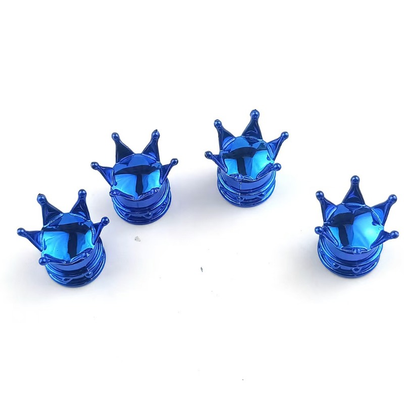 4 szt. Uniwersalne pokrywy zaworów koronowych powietrzne pyłoszczelne wodoodporne samochodowe osłony na felgi motocyklowe dekoracje samochodowe nakładki na zawory