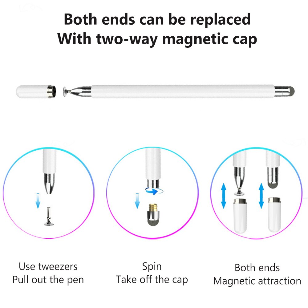 Goojodoq Universal Stylus Stift 2-in-1 Aluminium absorbiert automatisch Stift für Tablet iPad Xiaomi Samsung Touch Pen Telefon Stift