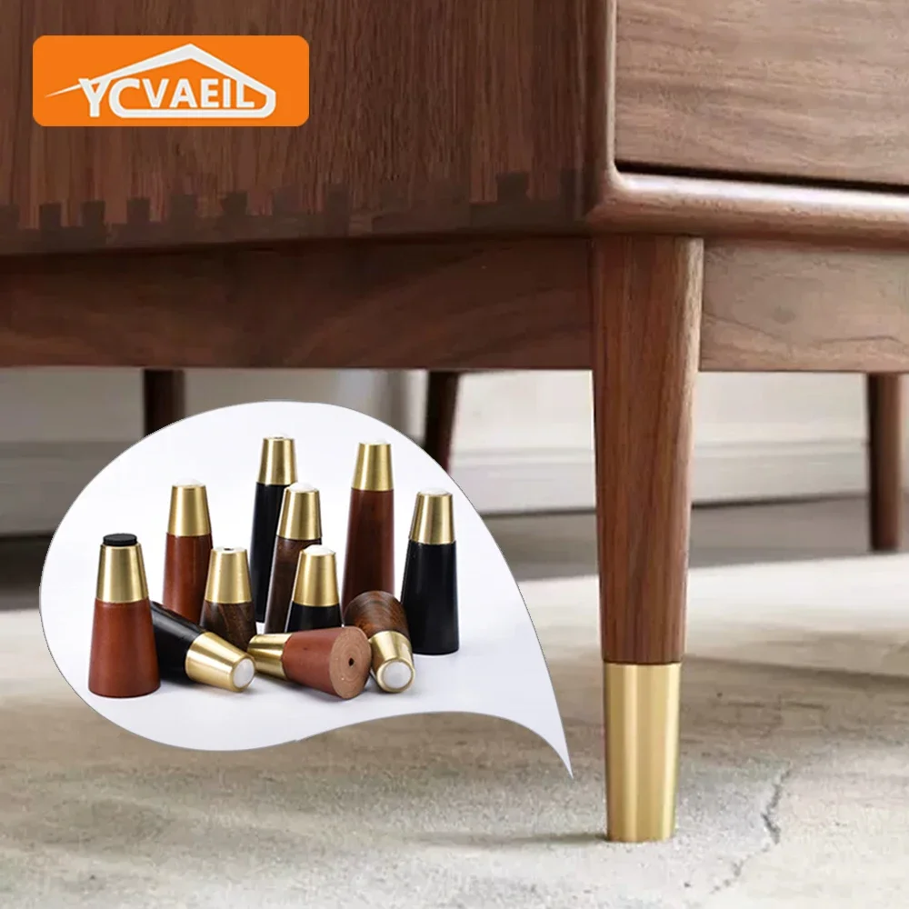 4Pcs Rắn Gỗ Bảng Chân Cho Chân Đồ Nội Thất Sofa Ghế Ghế Giường Sofa Tủ Hỗ Trợ Phần Cứng Tủ Bàn Thay Thế Bằng Gỗ Chân