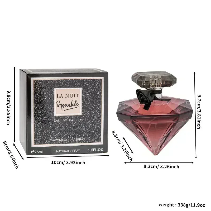 75 ミリリットルオリジナル女性香水ケルンフレグランスボディミストグッドガール香水ダイヤモンドセクシーな持続フルーツフレグランスブルームギフト