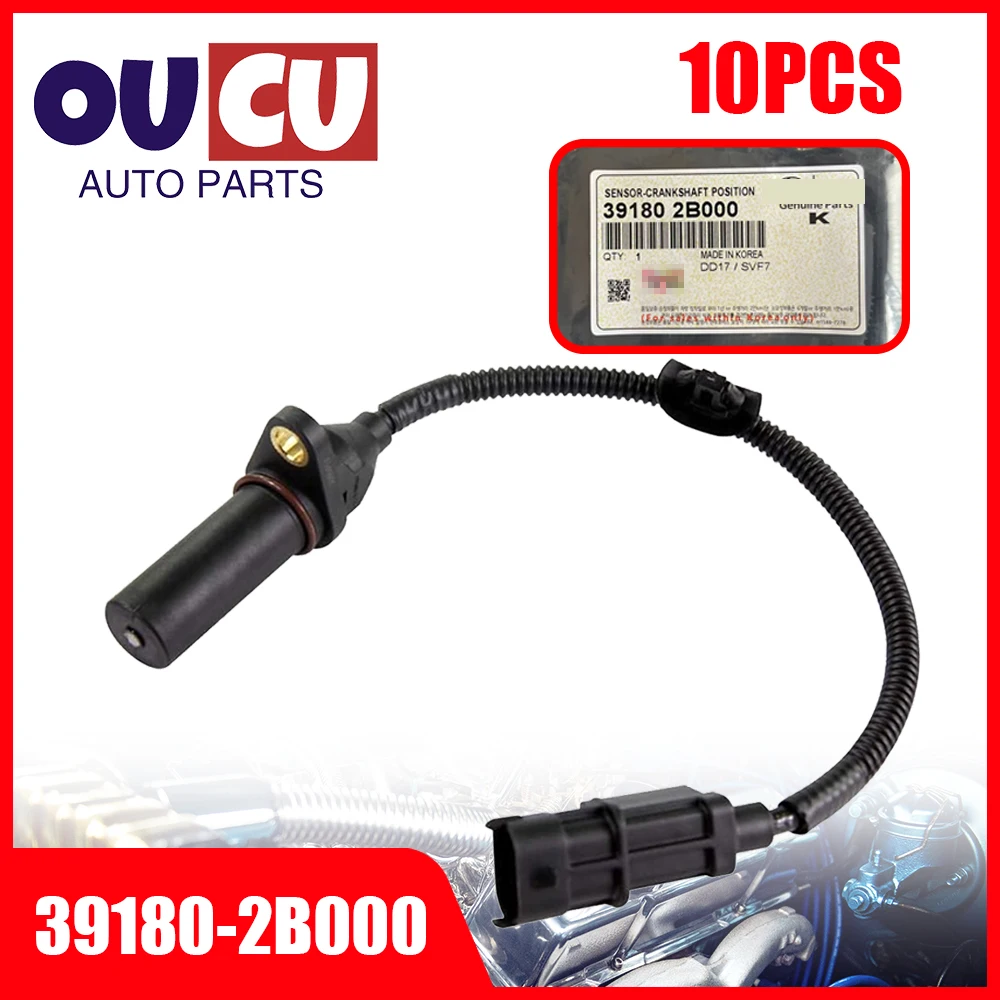 NUEVO 10 piezas 391802 Sensor de posición del cigüeñal B000 para Elantra Sonata Santa fe para Optima Forte Rio OEM 39180-2B000 39180 2B000
