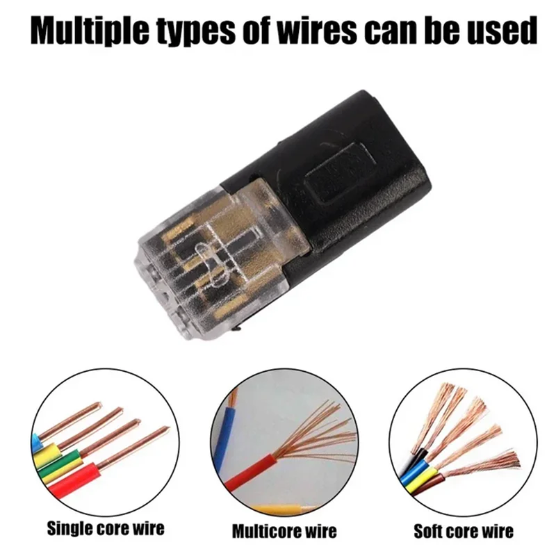 2 ขาปลั๊กขั้วต่อไฟฟ้ากันน้ํารถสายไฟยานยนต์ไฟฟ้า Connector Strip Terminal การเชื่อมต่อ