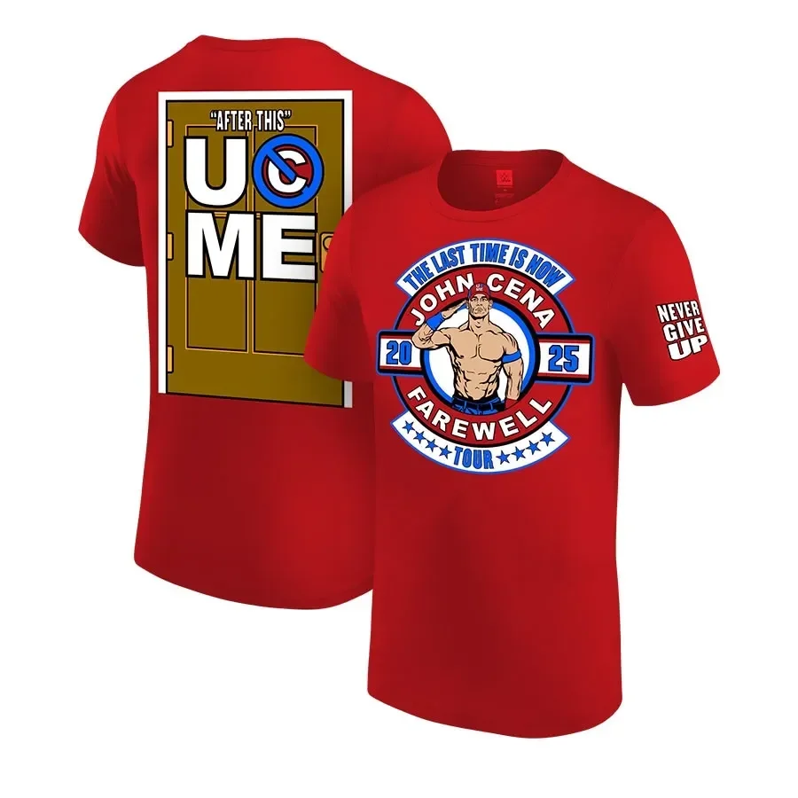 John Cena Wwe Afscheid camiseta Retro Unisex Mannen Ronde Hals Korte Mouw modo Super Grote Snelheid Drogen ropa Casual de algodón