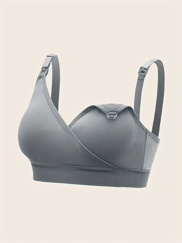 Frente respirável aberto enfermagem sutiã, cueca maternidade, sutiã gravidez, copo cheio, confortável, sem fio, 3 pcs conjunto