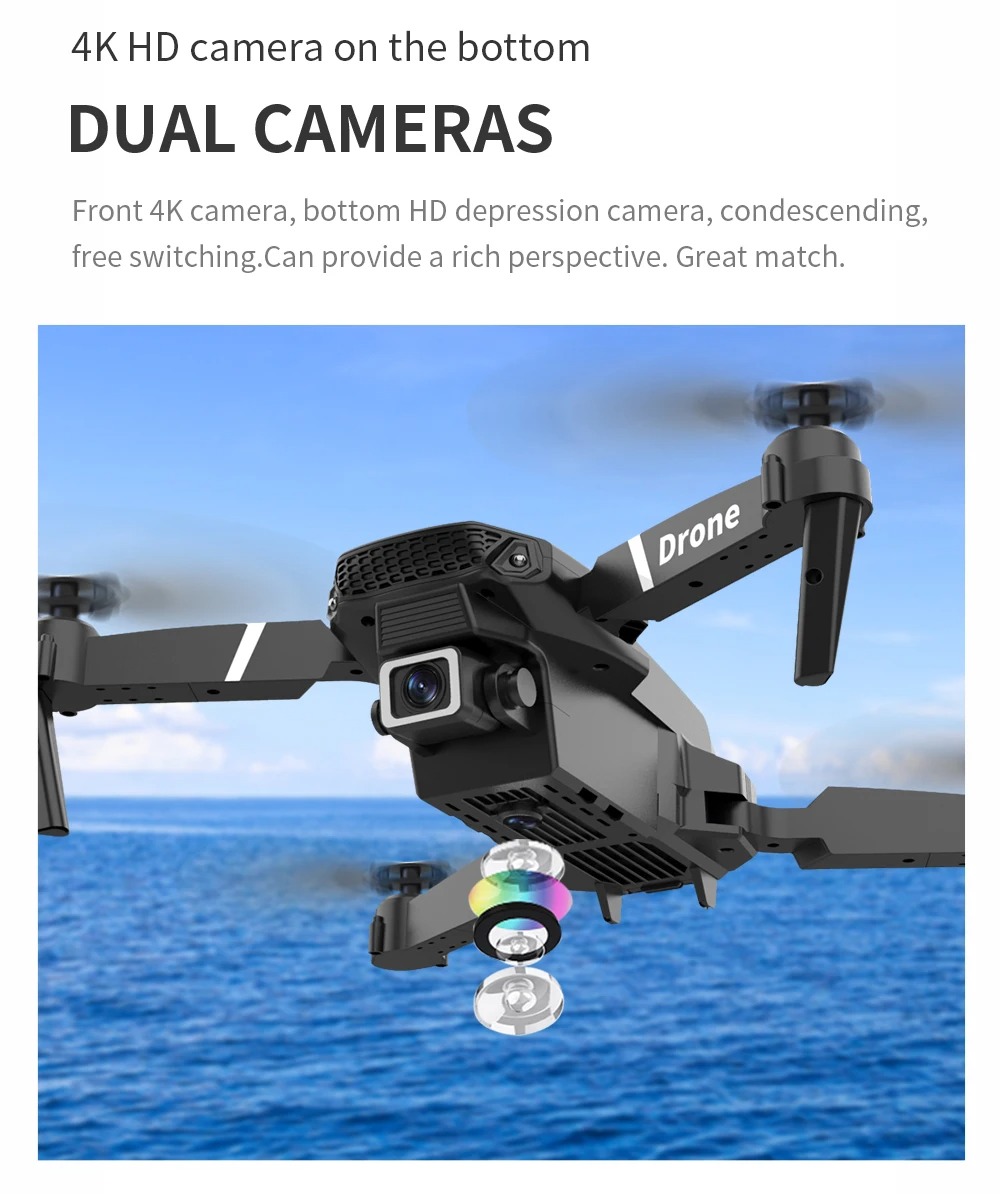 E88 Professionele groothoek RC Dron HD-cameramodus Opvouwbare helikopter Quadcopter Kid Gift Toys