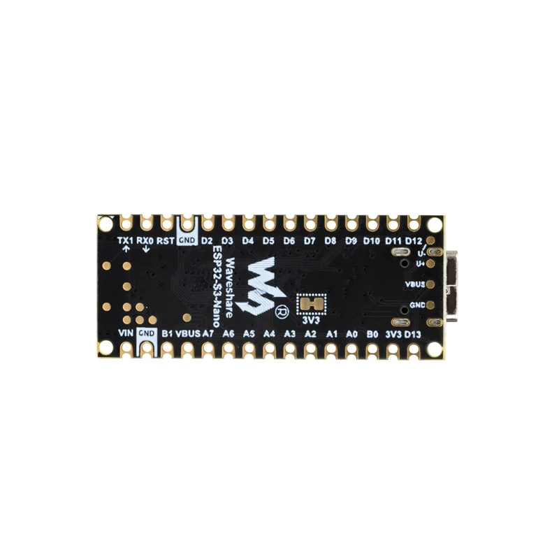 Placa de desarrollo Waveshare ESP32-S3-Nano basada en ESP32-S3R8 para Arduino