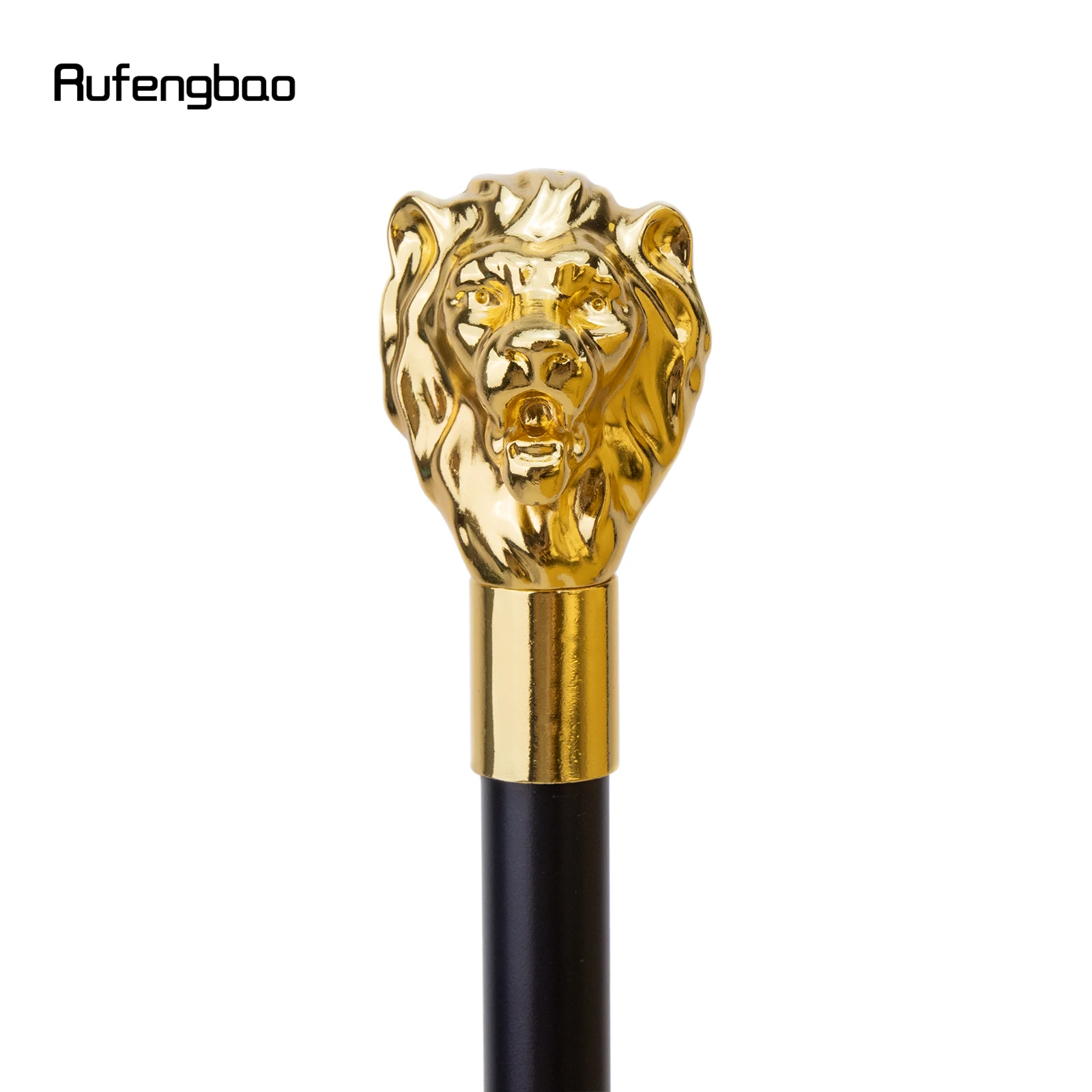 Gold Luxury Lion Head Handle แฟชั่นเดิน Stick สําหรับตกแต่งเดิน Cane Elegant Crosier ลูกบิดเดิน Stick 93 ซม