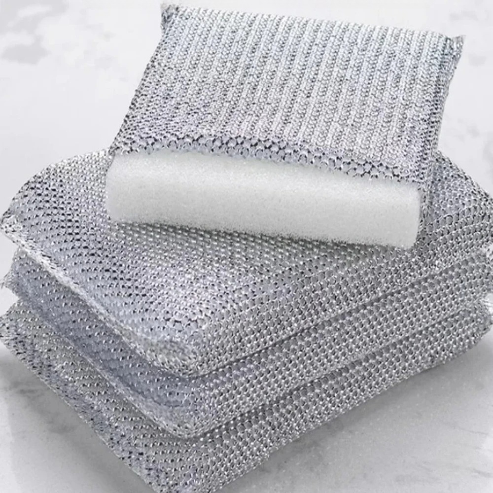 4 stuks krasvrije keukensponzen – afwaspads voor potten, pannen, glas en keramiek, wordt geen oppervlakken beschadigen