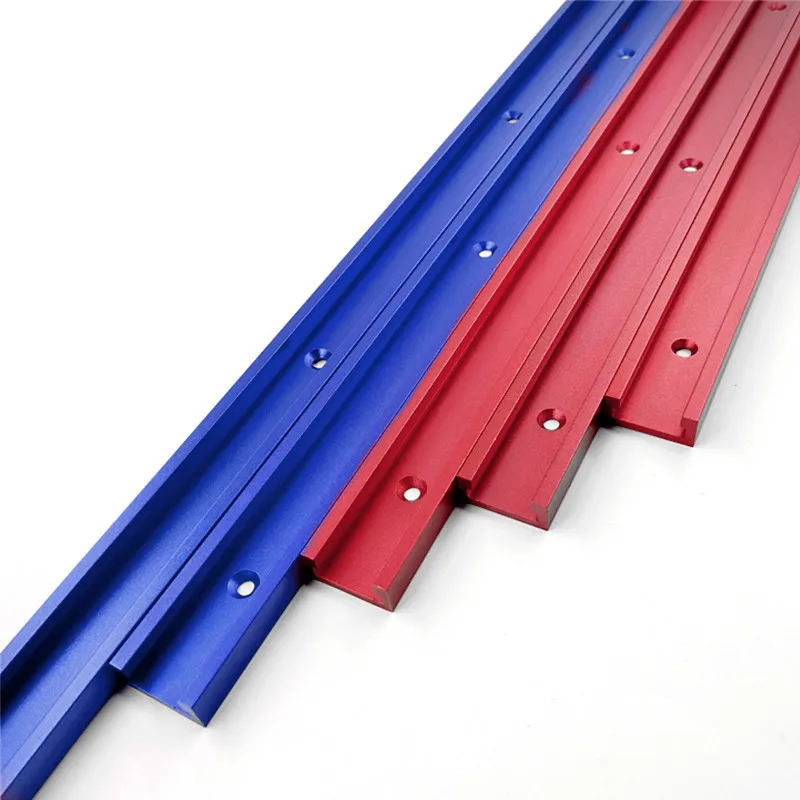 Pista de aleación de aluminio para carpintería, guía de calibre de inglete, ranura en T, herramienta de madera para enrutador de sierra, herramientas de mesa, 30 pistas tipo T, 30-50cm