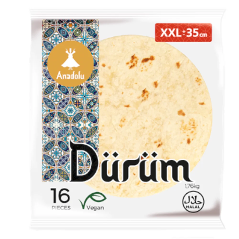 Tortilla Durum 35cm 16 Stück 1,5 kg - Anadolu