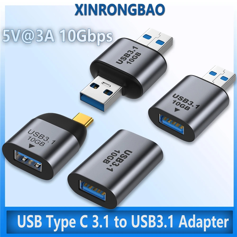 USB Typ C 3,1 zu USB 3,1 Adapter Stecker Buchse Konverter 5V @ 3a allo USB 3,1 Gen2 Lade daten Hoch geschwindigkeit übertragungs anschluss 10 Gbit/s